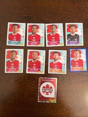 Panini Canada Soccer Player Sticker Collection - Red & White